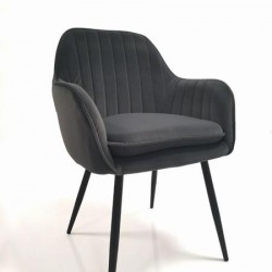 Трапезен стол К-313 - BM, сиво/черно - Scaune de dining