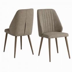 Трапезен стол RIVA_2 - BM, кафяво/бронз - Scaune de dining