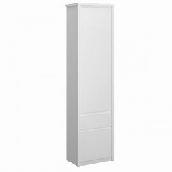 Шкаф ERDEN REG 2D1S - BM, бяло - Corpuri, vitrine, biblioteci modulare