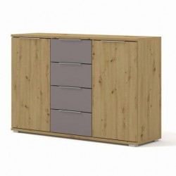 Скрин DENVER DV-301 - BM, дъб артисан/трюфел - Bogdan Furniture Europe