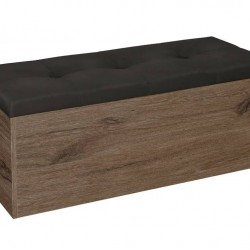 Табуретка - ракла Katy - BM, Дъб скандинавски и черен - Bogdan Furniture G