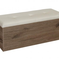 Табуретка - ракла Katy - BM, Дъб скандинавски и бежов - Bogdan Furniture G