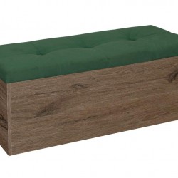 Табуретка - ракла Katy - BM, Дъб скандинавски и зелен - Bogdan Furniture G