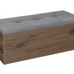 Табуретка - ракла Katy - BM, Дъб скандинавски и сив - Bogdan Furniture G