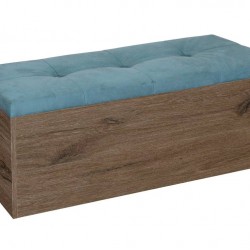 Табуретка - ракла Katy - BM, Дъб скандинавски и син - Bogdan Furniture G