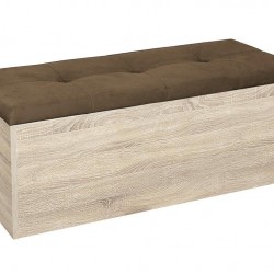 Табуретка - ракла Katy - BM, сонома тъмна и кафяв - Bogdan Furniture G