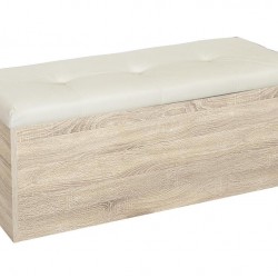 Табуретка - ракла Katy - BM, сонома тъмна и слонова кост - Bogdan Furniture G