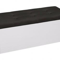 Табуретка - ракла Giga - BM, бял и черен цвят - Bogdan Furniture G