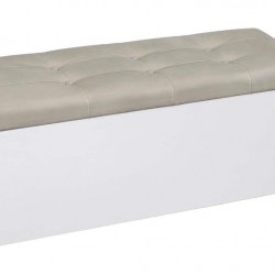 Табуретка - ракла Giga - BM, бял и бежов цвят - Bogdan Furniture G
