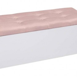 Табуретка - ракла Giga - BM, бял и розов цвят - Bogdan Furniture G