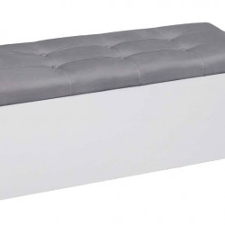 Табуретка - ракла Giga - BM, бял и сив цвят  - Bogdan Furniture G