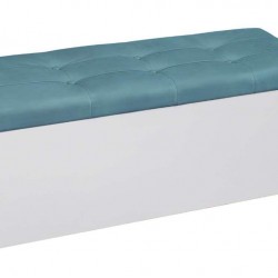 Табуретка - ракла Giga - BM, бял и син цвят - Bogdan Furniture G
