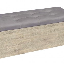 Табуретка - ракла Giga - BM, тъмна сонома и сиво - Bogdan Furniture G