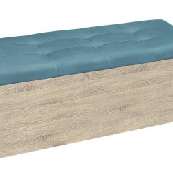 Табуретка - ракла Giga - BM, тъмна сонома и синьо - Bogdan Furniture G