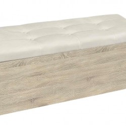 Табуретка - ракла Giga - BM, тъмна сонома и слонова кост - Bogdan Furniture G