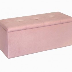 Табуретка - ракла Текстил - BM, розова - Bogdan Furniture G