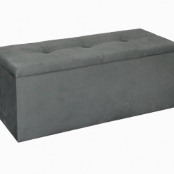 Табуретка - ракла Текстил - BM, сива - Bogdan Furniture G