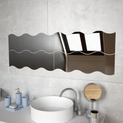 Sonata Стенни огледала, 4 бр, 60x18,5 см, вълнообразни - Oglinzi