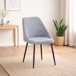 Трапезен стол К-368, сив меланж - Scaune de dining
