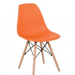 Трапезен стол Art uud, Оранжев цвят - Bogdan Furniture