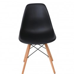 Трапезен стол Art uud P, Черен - Bogdan Furniture