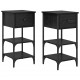 Sonata нощен шкаф с чекмедже 2 pcs, Черния дъб, 33.5 x 36 x 70 см