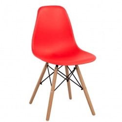 Трапезен стол Art uud, Червен  - Bogdan Furniture