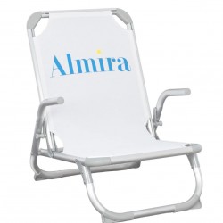 Сгъваем стол Almira, Бял - Scaune de grădină