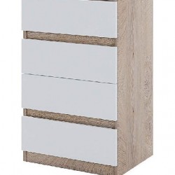 Скрин Clasic lux 943, Дъб суров и бяло гладко - Bogdan Furniture G