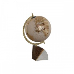Глобус Home ESPRIT Бял Златен Естествен Светло розово Vintage 20 x 20 x 37 cm - Papetărie