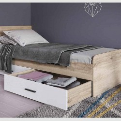 Легло Модел 2025, Сонома арвен/Бяло - Bogdan Furniture I