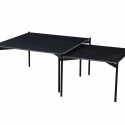 Комплект 2 маси ELIZA, черен мрамор/черно - Bogdan Furniture Europe