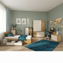 Детско обзавеждане Tobby – BM, Графит, Златен дъб и Кашмир - Seturi mobilier pentru copii