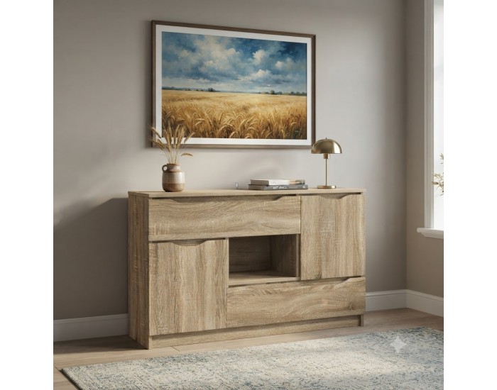 Sonata H Служебен шкаф Сонома дъб 100 x 30 x 65,6 Инженерно дърво