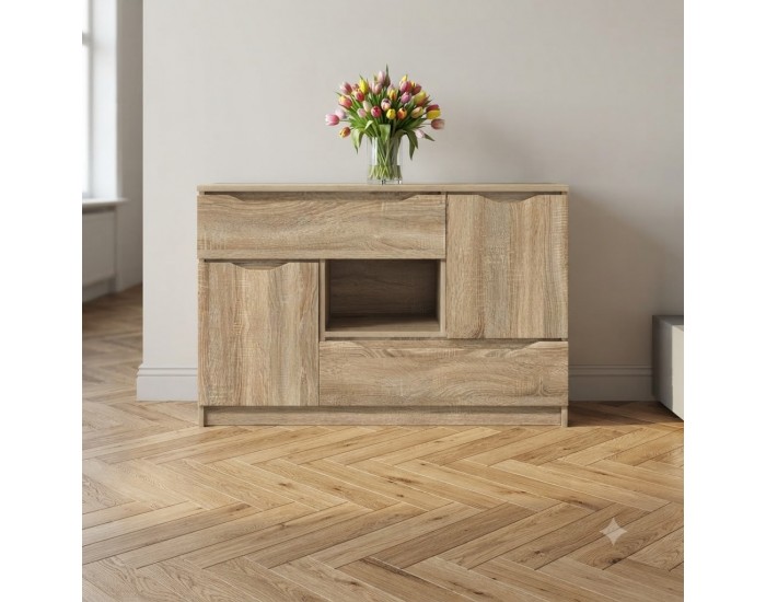 Sonata H Служебен шкаф Сонома дъб 100 x 30 x 65,6 Инженерно дърво