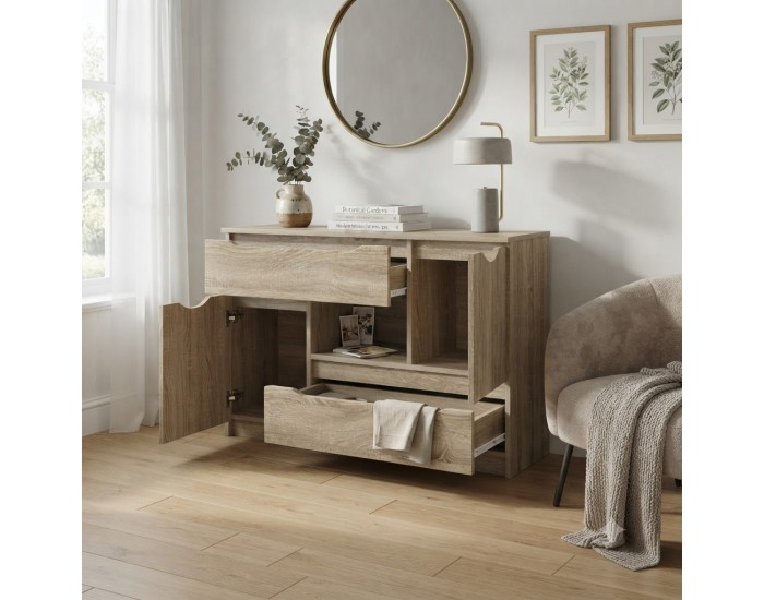 Sonata H Служебен шкаф Сонома дъб 100 x 30 x 65,6 Инженерно дърво