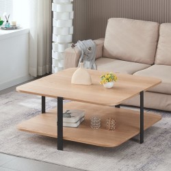 Холна маса KEISY, натурален дъб/черно - Bogdan Furniture Europe