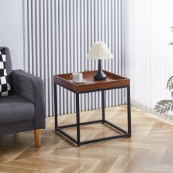 Помощна маса SCARLET орех/черно - Bogdan Furniture Europe