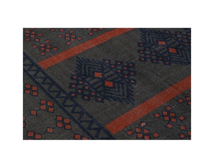Килим DKD Home Decor Син Оранжев Арабин Геометричен (160 x 230 x 0,4 cm) (2 броя)