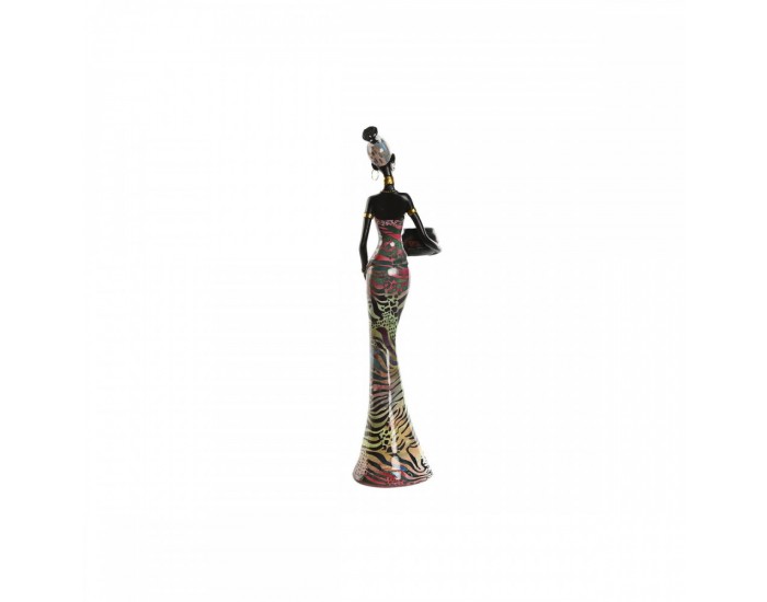 Декоративна фигурка Home ESPRIT Многоцветен Африканка 10 x 7,5 x 38,5 cm (2 броя)