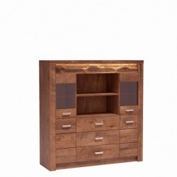 Витрина Indianapolis I-22, светла пепел - Corpuri, vitrine, biblioteci modulare