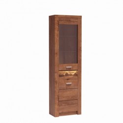 Витрина висока Indianapolis I-23, светла пепел - Corpuri, vitrine, biblioteci modulare