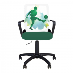 Детски стол Fly Black Football Green - Scaune pentru copii