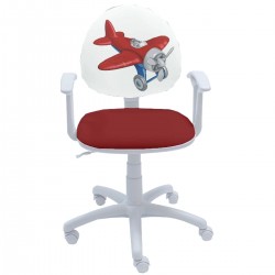 Детски стол Smart White Red Plane - Scaune pentru copii