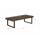 Плот за баня 100 x 45 x 30 cm закачалка за кърпа Метален корпус ПДЧ стенен монтаж, Ефект Орех [neu.haus]