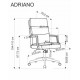 Офис стол Adriano, въртящ се, бежов
