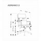 Офис стол Adriano 2, въртящ се, еко кожа, черен