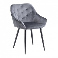 Трапезен стол KH 487, сив - Scaune de dining