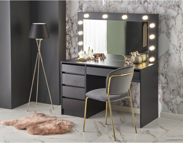 Тоалетка BM-Hollywood XL 1, MDF, черна