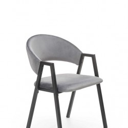 Трапезен стол КH473, сив - Scaune de dining
